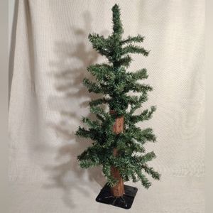 2' Artificial Pine Tree / Square Metal Base